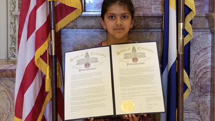 10 year old Madhvi Chitoor Moves Leaders to Take Up Eco Challenge of Plastic