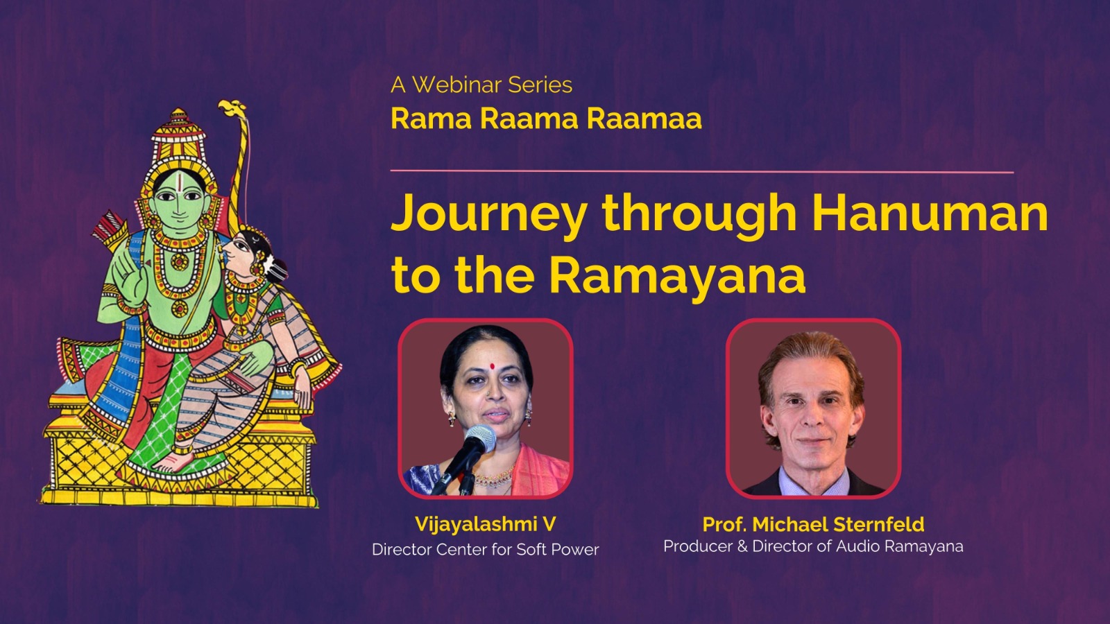 Journey Through Hanuman to the Ramayana by Prof Michael Sternfeld & Smt Vijayalakshmi Vijayakumar